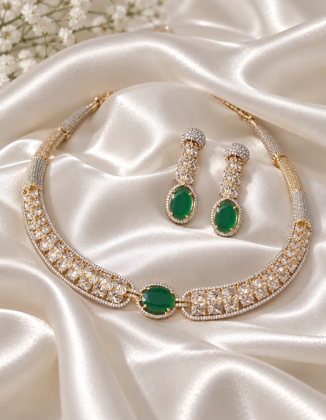 The Zareen Emerald Set