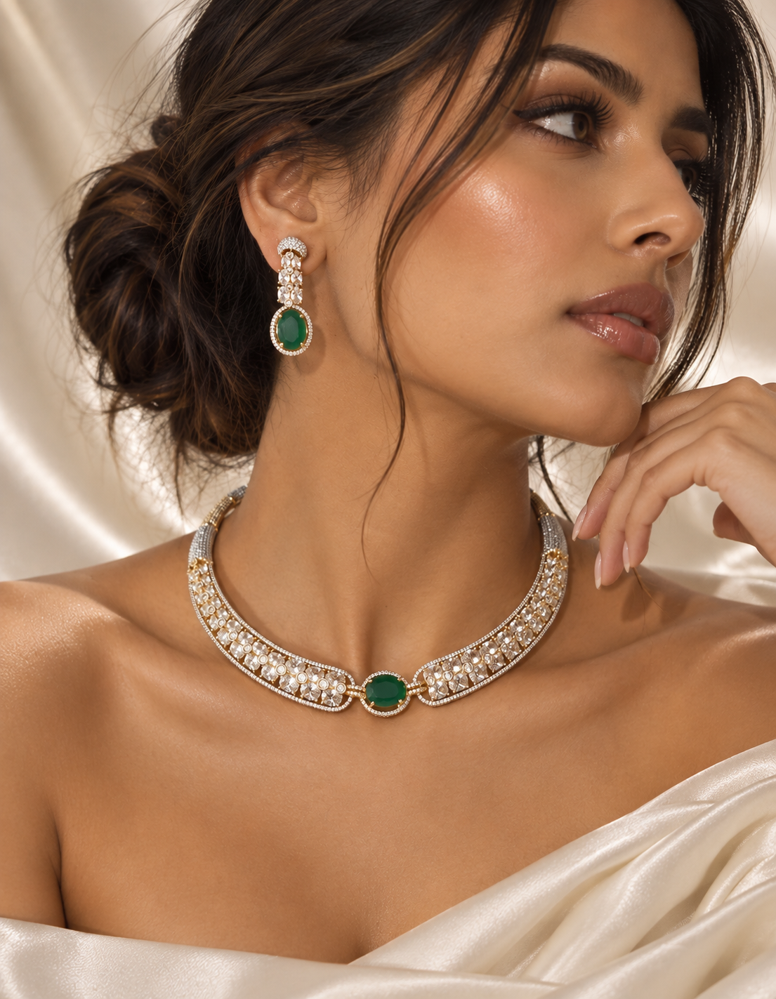 The Zareen Emerald Set